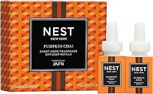 NEST New York Pumpkin Chai Smart Home Fragrance Diffuser Refill, 0.33 OZ (Pack of 2)